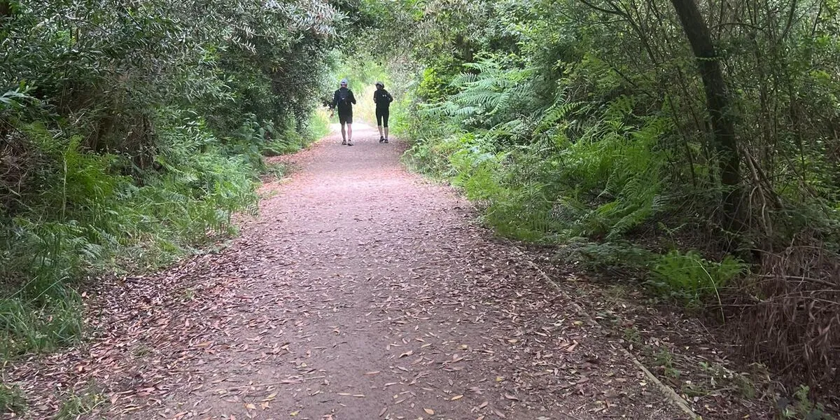 Myself and a fellow walker on day 4